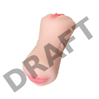 Мастурбатор реалистичный TOYFA Juicy Pussy Pretty Mouth, рот и вагина, SoftSkin, телесный,17 см