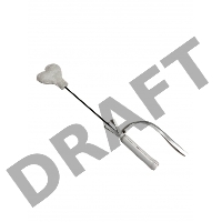 Белый кожаный мини-стек - 36 см.