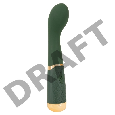 Зеленый стимулятор точки G Luxurious G-Spot Massager - 19,5 см.