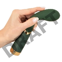 Зеленый стимулятор точки G Luxurious G-Spot Massager - 19,5 см.