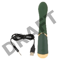 Зеленый стимулятор точки G Luxurious G-Spot Massager - 19,5 см.