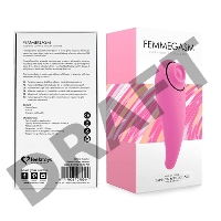 Розовый клиторальный вибромассажер FemmeGasm