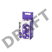 Насадка на пенис TOYFA A-Toys, силикон, фиолетовый, 7,5 см
