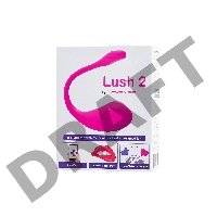 Виброяйцо LOVENSE Lush 2, силикон, розовый, 18 см
