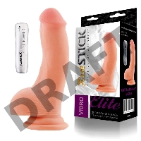 Реалистичный вибратор на присоске TOYFA RealStick Elite, TPR, телесный, 7 режимов вибрации, 19 см