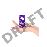 Насадка на пенис TOYFA A-Toys, силикон, фиолетовый, 7,5 см