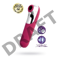 Вакуум-волновой бесконтактный стимулятор клитора Satisfyer Dual Love, силикон, красный, 16 см.
