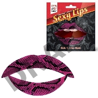 Lip Tattoo Фиолетовая змея