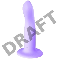 Нереалистичный дилдо Flow Stray Purple 2041-01lola