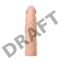 Насадка Toyfa XLover, для увеличения размера, TPE, телесный, 16,8 см