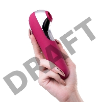 Вакуум-волновой бесконтактный стимулятор клитора Satisfyer Dual Love, силикон, красный, 16 см.