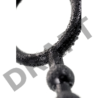 Анальная цепочка Toyfa A-toys S, TPE, черный, 19,8см