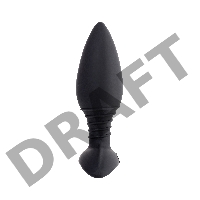 Анальная втулка LOVENSE Hush (S), силикон, черная, 12,1 см