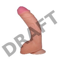 Фаллоимитатор неоскин на присоске FLEX & FIX SISTEM Lovetoy, TPR, телесный, 21 см