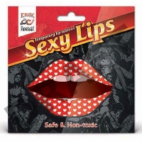 Lip Tattoo Белое сердце