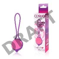 Фиолетово-розовый вагинальный шарик Cosmo
