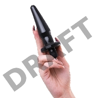 Анальная втулка TOYFA POPO Pleasure Lacerta с вибрацией, TPR, черная, 12,1 см