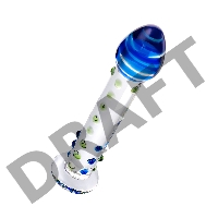 Нереалистичный фаллоимитатор Sexus Glass, стекло, прозрачный, 18 см