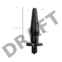 Анальная втулка TOYFA POPO Pleasure Lacerta с вибрацией, TPR, черная, 12,1 см