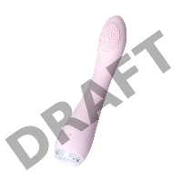 Вибратор PPP SHIO-PRO, силикон, розовый, 21 см