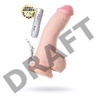 Реалистичный вибратор на присоске TOYFA RealStick Elite, TPR, телесный, 7 режимов вибрации, 19 см