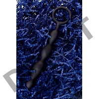 Анальная цепочка Toyfa A-toys S, силикон, черный, 19,5см
