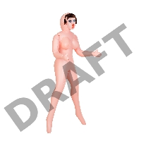 Кукла надувная Dolls-X by TOYFA Grace, шатенка, с тремя отверситями, кибер вставка: вагина-анус