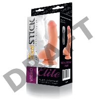 Реалистичный вибратор на присоске TOYFA RealStick Elite, TPR, телесный, 7 режимов вибрации, 19 см