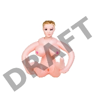 Кукла надувная Dolls-X by TOYF Liliana с реалистичной головой, блондинка, с двумя отверстиями
