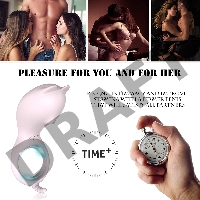 Нежно-розовое эрекционное кольцо CORA с вибрацией
