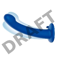 Универсальный страпон с дистанционным управлением 8in Remote Control P-Spot G-Spot синий