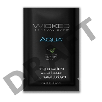 Легкий лубрикант на водной основе с алое Wicked Aqua - 3 мл.