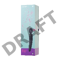 Нереалистичный вибратор Satisfyer Woman Wand, ABS пластик, черный, 34 см.