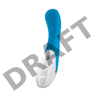 Вибратор Mystim Al Punto силиконовый, синий, 25 см