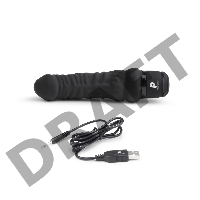 Черный вибратор-реалистик 6 Realistic Vibrator - 17 см.