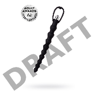 Анальная цепочка Toyfa A-toys Cheran, силикон, черный, 32,7 см