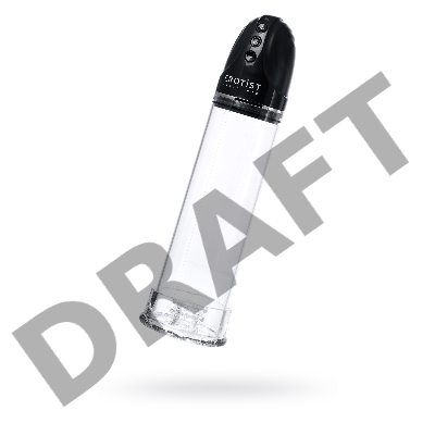Помпа для пениса Erotist Man up pump, ABS пластик, прозрачная, 30 см