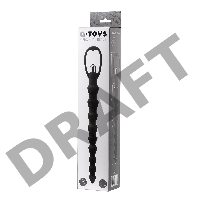 Анальная цепочка Toyfa A-toys Cheran, силикон, черный, 32,7 см