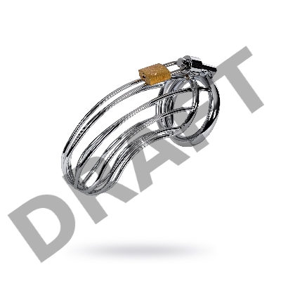 Пояс верности мужской TOYFA Metal, серебряный