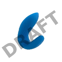 Многофункциональный стимулятор для пар Satisfyer Partner Whale, силикон, голубой, 17 см.