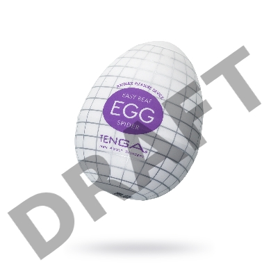 Нереалистичный мастурбатор TENGA № 3 Spider, TPE, белый, 6,1 см