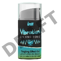 Жидкий интимный гель с эффектом вибрации Gin & Tonic, 15мл