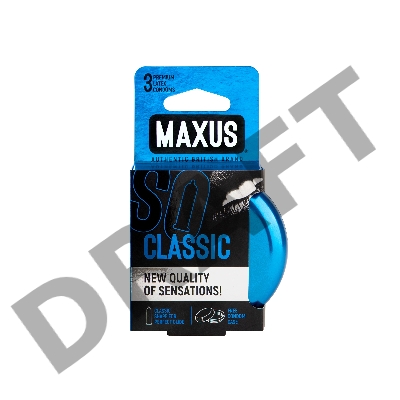 Презервативы MAXUS Классические в железном кейсе № 3, 18 см
