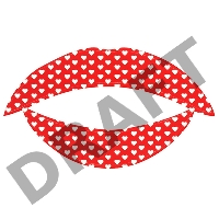 Lip Tattoo Белое сердце