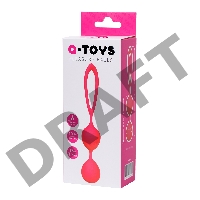 Вагинальные шарики A-Toys by TOYFA Rai, силикон, розовые, 17 см