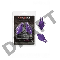 Фиолетовые виброзажимы для сосков Nipple Play Rechargeable Nipplettes