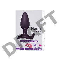 Анальная втулка LOVENSE Hush (L), силикон, черная, 12,1 см