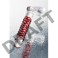 Нереалистичный фаллоимитатор Sexus Glass, стекло, прозрачный, 16 см