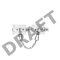 Оковы Pecado BDSM, мягкие с люверсами, натуральная кожа, белые