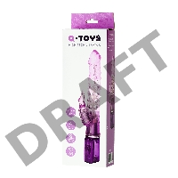 Вибратор с клиторальным стимулятором TOYFA A-Toys High-Tech fantasy, TPE, фиолетовый, 26,5 см